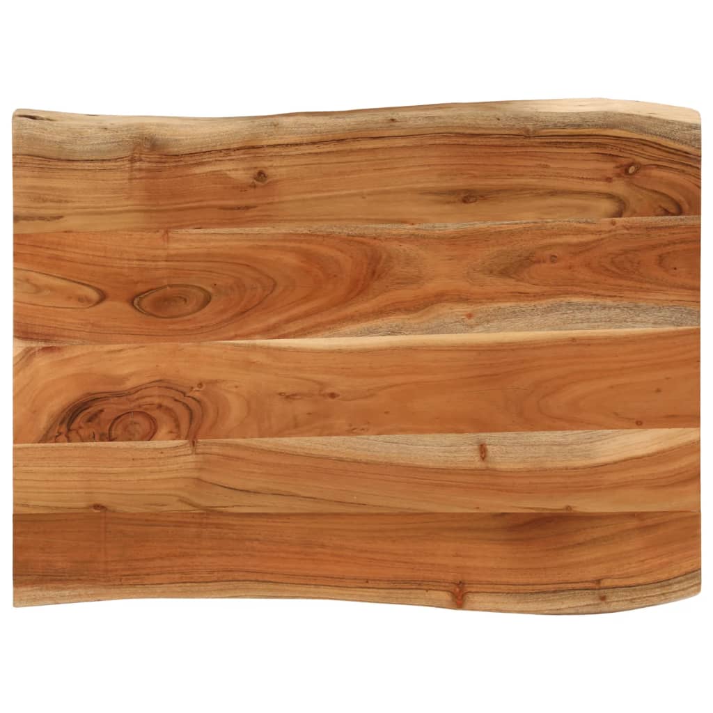 vidaXL Blat masă, 80x60x3,8 cm, dreptunghiular lemn acacia margine vie
