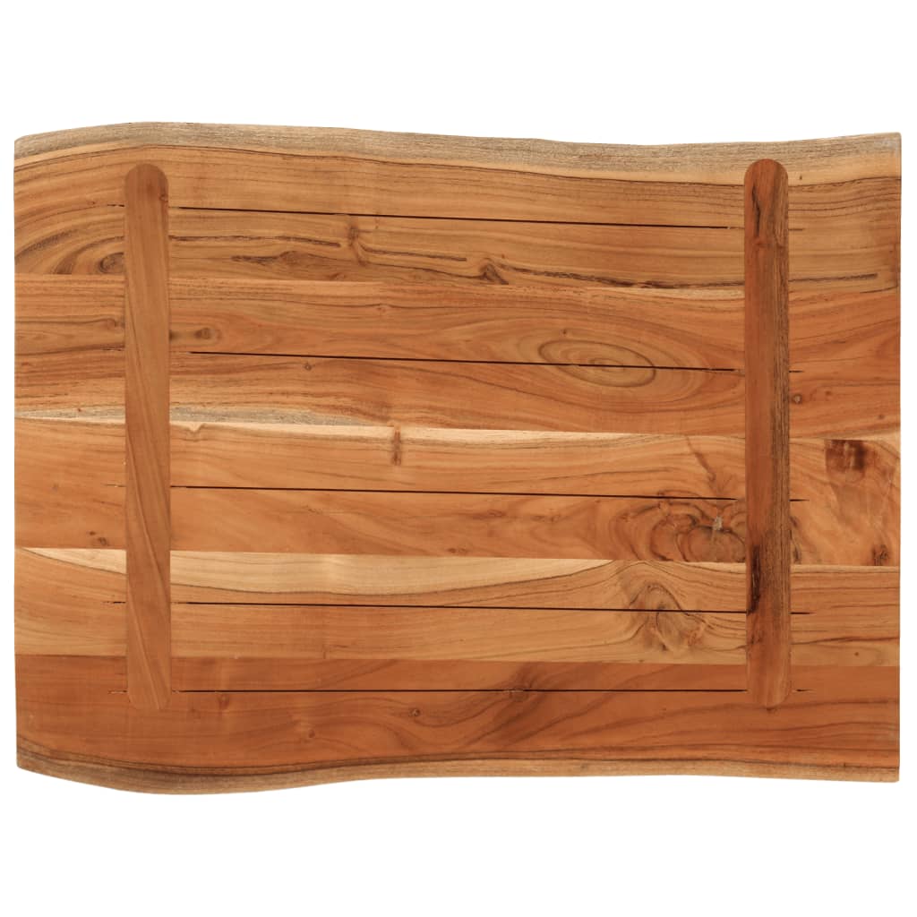 vidaXL Tafelblad rechthoekig natuurlijke rand 80x60x3,8 cm acaciahout bruin, foto 4