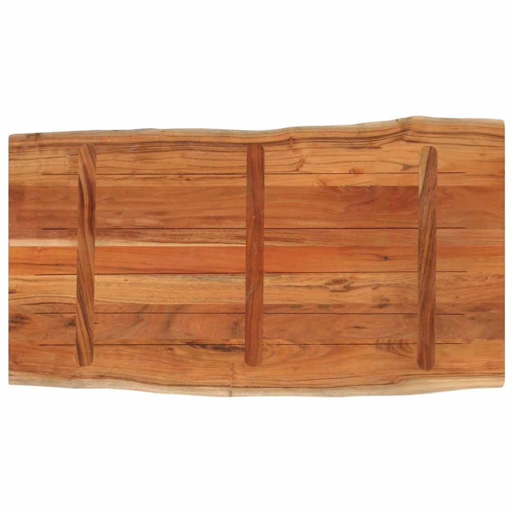 vidaXL Tafelblad rechthoekig natuurlijke rand 110x60x3,8 cm acaciahout bruin, foto 4