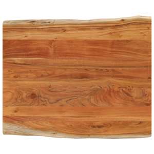 Mizna plošča 90x80x3,8 cm pravokotna trdna akacija naravni rob