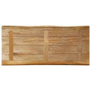 Stolní deska živá hrana 90x40x2,5 cm masivní hrubý mangovník - obrázek 5