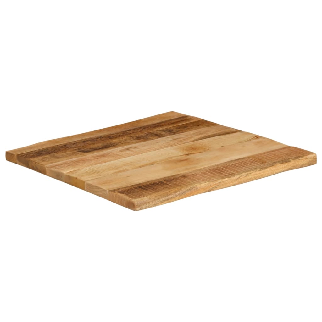 vidaXL Stolová doska živá hrana 60x60x2,5 cm masívny surový mangovník