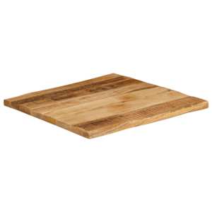 Stolní deska živá hrana 60x60x2,5 cm masivní hrubý mangovník - obrázek 2