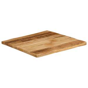 Stolní deska živá hrana 80x80x2,5 cm masivní hrubý mangovník - obrázek 2