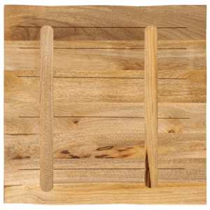 Stolní deska živá hrana 80x80x2,5 cm masivní hrubý mangovník - obrázek 5