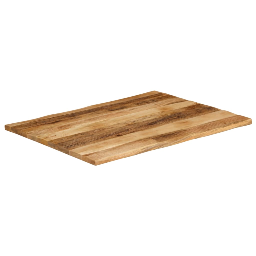 vidaXL Pöytälevy elävä reuna 100x80x2,5 cm täysi karkea mangopuu