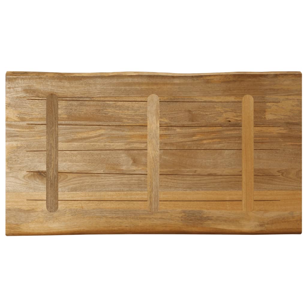 vidaXL Tafelblad met natuurlijke rand 120x60x3,8 cm massief mangohout bruin, foto 4