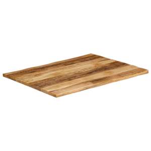 vidaXL Tafelblad met natuurlijke rand 110x80x3,8 cm massief mangohout