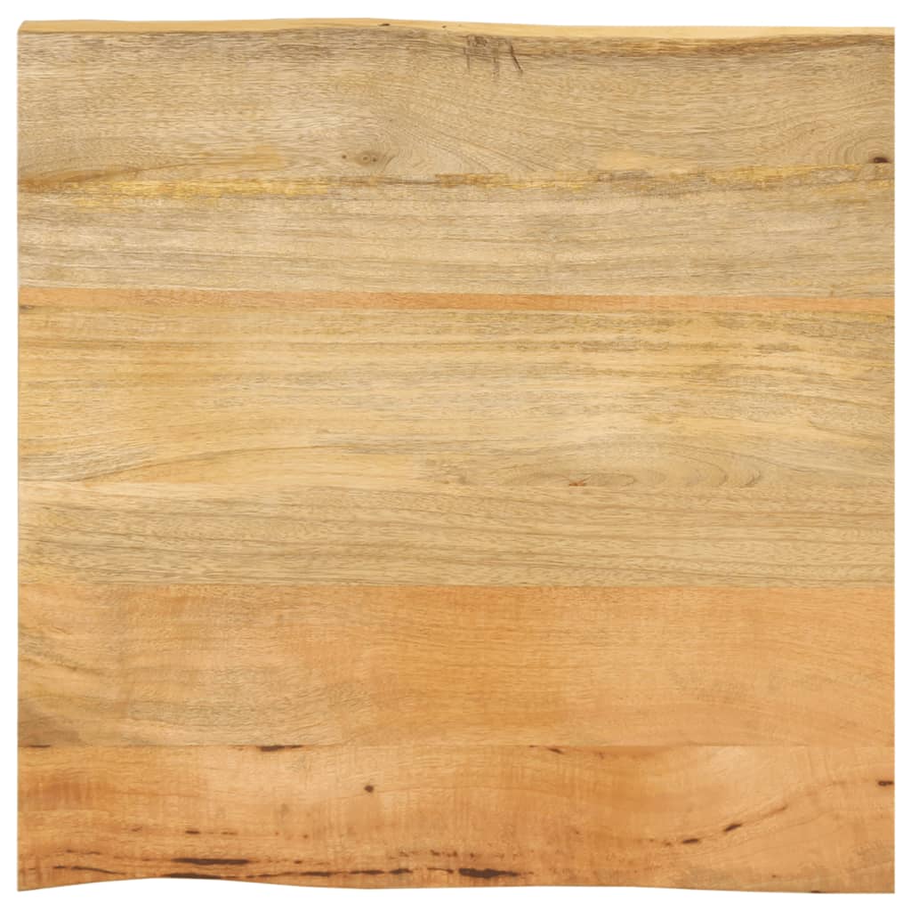 vidaXL Blat masă cu margini naturale, 40x40x2,5 cm, lemn masiv mango