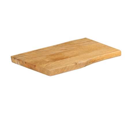vidaXL Dessus de table 70x40x2,5 cm bord vivant bois massif manguier