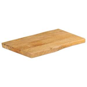 vidaXL Dessus de table 70x40x2,5 cm bord vivant bois massif manguier