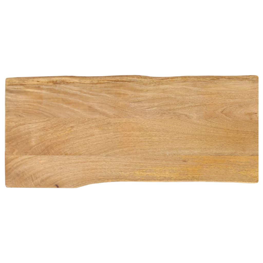 vidaXL Blat masă cu margini naturale, 80x40x2,5 cm, lemn masiv mango