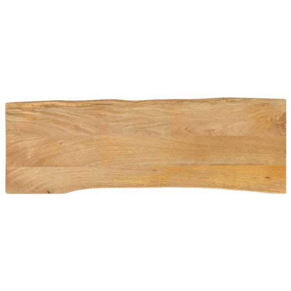 vidaXL lauaplaat, 110x40x2,5 cm, naturaalsete servadega, mangopuit