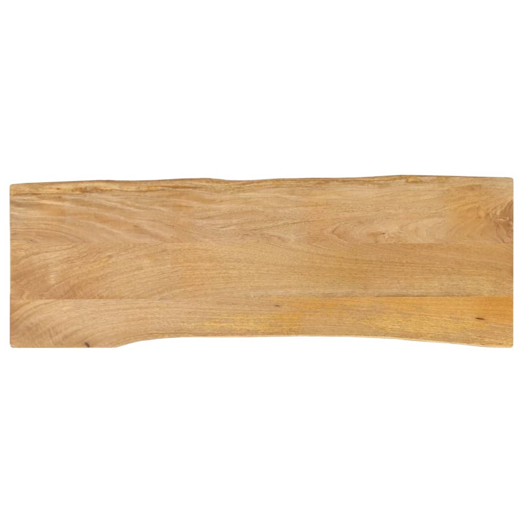 vidaXL Blat masă cu margini naturale, 110x40x2,5 cm, lemn masiv mango