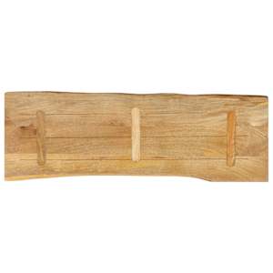 Stolní deska 110 x 40 x 2,5 cm živá hrana mangovníkové dřevo - obrázek 5