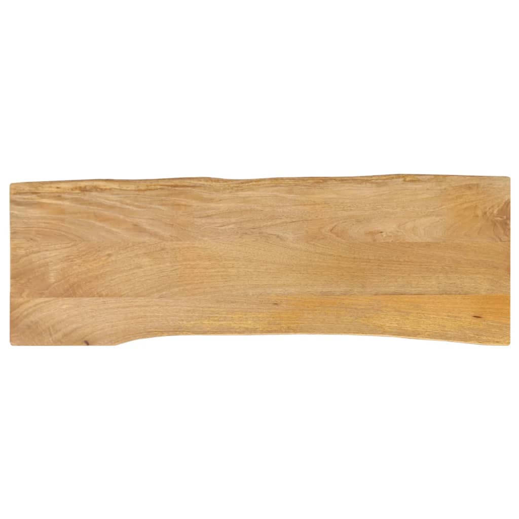 vidaXL Blat masă cu margini naturale, 120x40x2,5 cm, lemn masiv mango