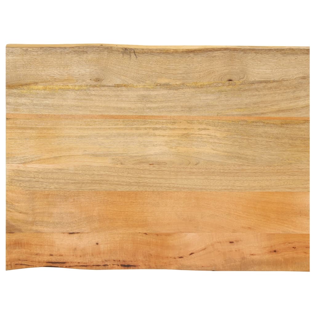 vidaXL Blat masă cu margini naturale, 70x60x2,5 cm, lemn masiv mango