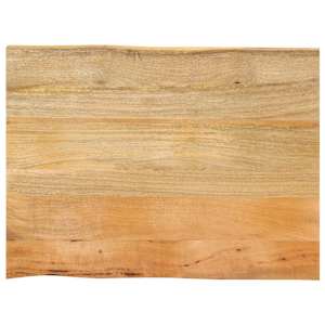 Stolní deska 80 x 60 x 2,5 cm živá hrana mangovníkové dřevo - obrázek 1