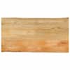 vidaXL lauaplaat, 100 x 60 x 2,5 cm, naturaalsete servadega, mangopuit