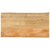 vidaXL lauaplaat, 110 x 60 x 2,5 cm, naturaalsete servadega, mangopuit