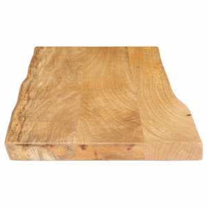 Stolní deska 90 x 40 x 3,8 cm živá hrana mangovníkové dřevo - obrázek 4