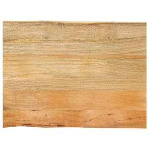 Stolní deska 80 x 60 x 3,8 cm živá hrana mangovníkové dřevo - obrázek 1