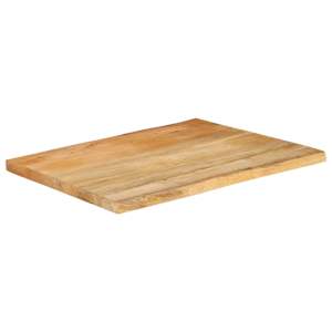 Stolní deska 80 x 60 x 3,8 cm živá hrana mangovníkové dřevo - obrázek 2