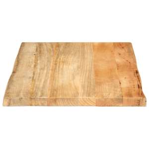 Stolní deska 80 x 60 x 3,8 cm živá hrana mangovníkové dřevo - obrázek 4