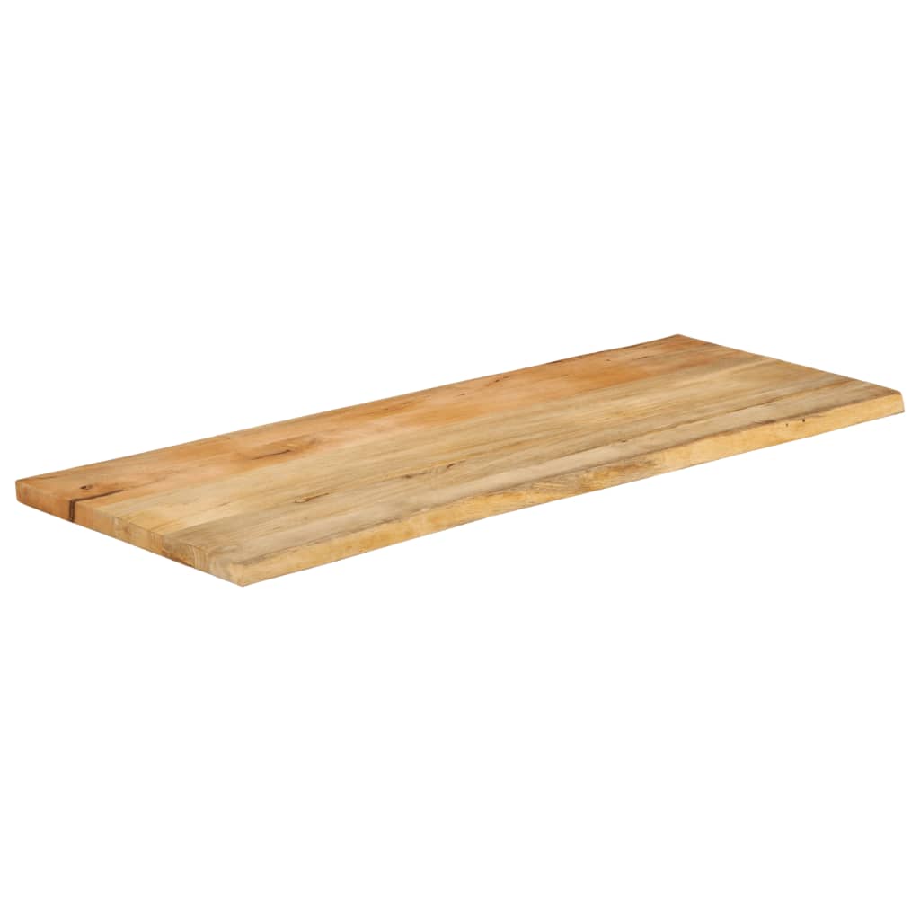 vidaXL Tafelblad met natuurlijke rand 140x60x3,8 cm massief mangohout afbeelding