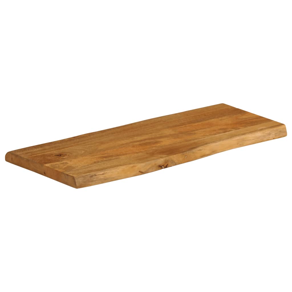 vidaXL Tafelblad met natuurlijke rand 100x40x2,5 cm massief mangohout afbeelding