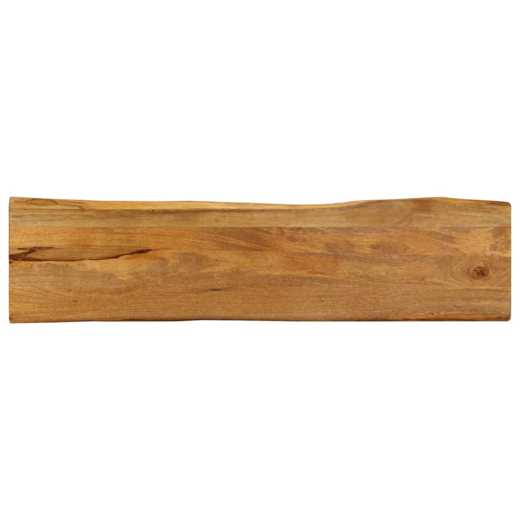 vidaXL Blat masă cu margini naturale, 160x40x2,5 cm, lemn masiv mango