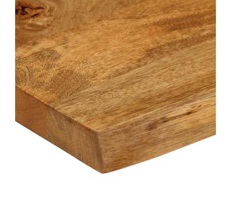 Tablero De Mesa Borde Natural Madera Maciza Mango 180x40x2,5 Cm | Leroy