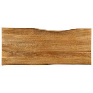 Stolní deska 140 x 60 x 2,5 cm živá hrana mangovníkové dřevo - obrázek 1