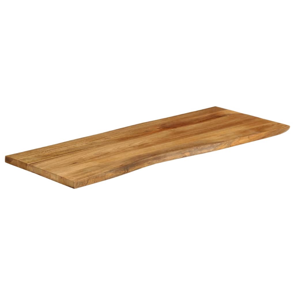 vidaXL Tafelblad met natuurlijke rand 140x60x2,5 cm massief mangohout afbeelding