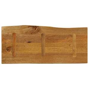 Stolní deska 90 x 40 x 3,8 cm živá hrana mangovníkové dřevo - obrázek 5