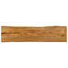 vidaXL lauaplaat, 180 x 40 x 3,8 cm, naturaalsete servadega, mangopuit