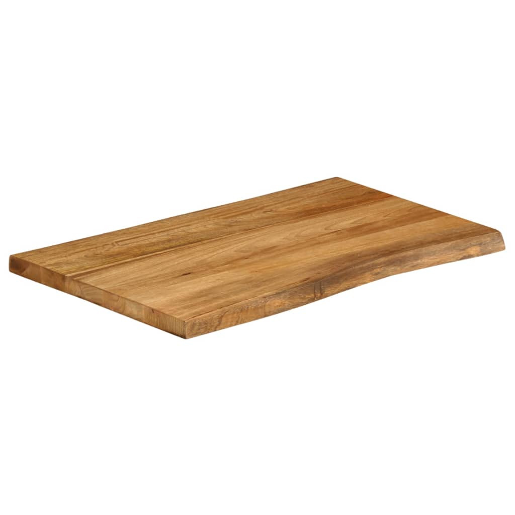 vidaXL Tafelblad met natuurlijke rand 80x60x3,8 cm massief mangohout afbeelding