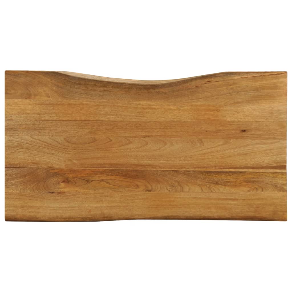 bordplade 110x60x3,8 cm naturlig kant massivt mangotræ