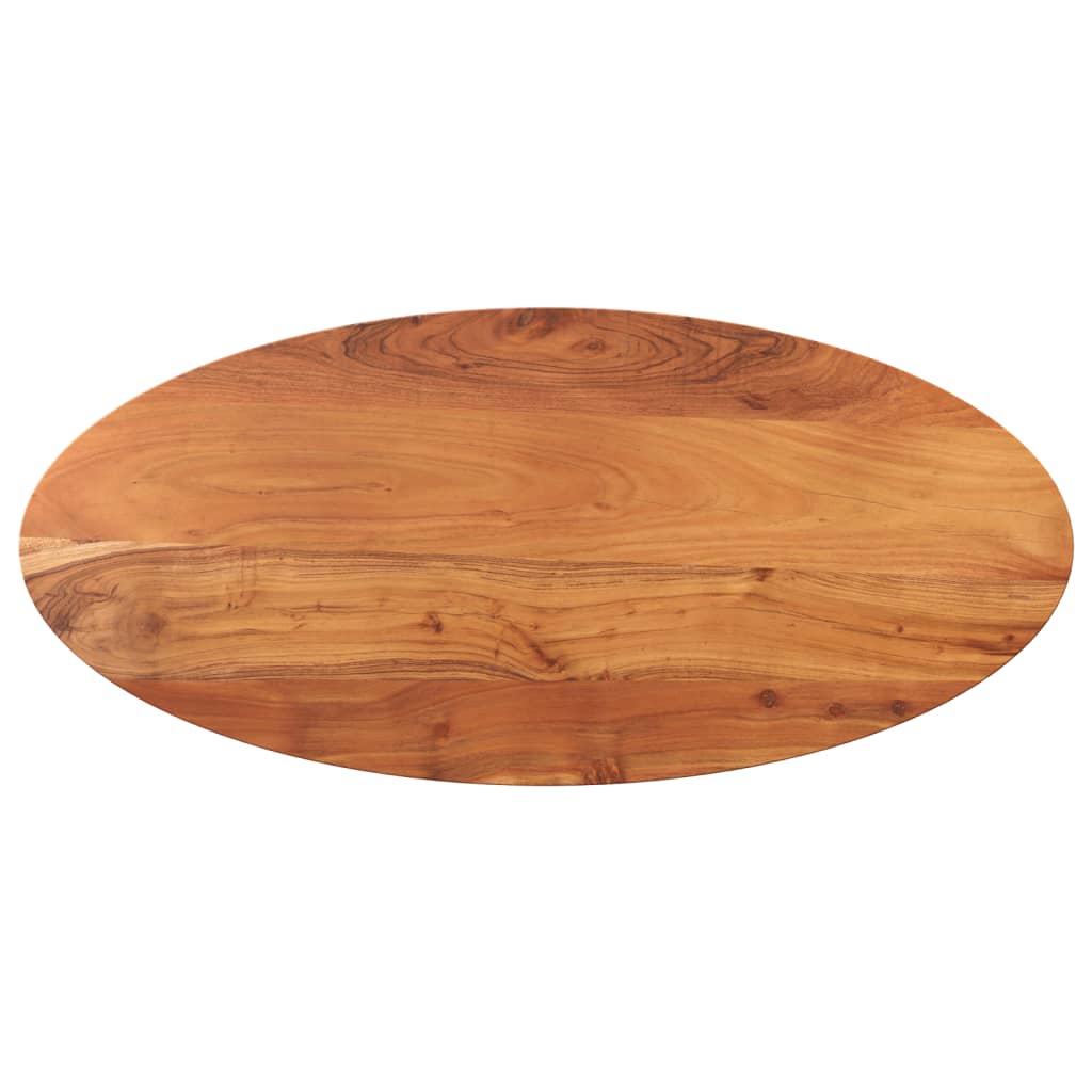 vidaXL Tischplatte 100x40x2,5 cm Oval Massivholz Akazie