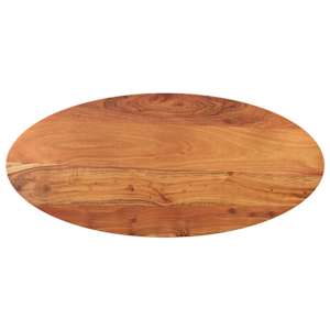 Stolní deska 110 x 40 x 2,5 cm oválná masivní akáciové dřevo - obrázek 1