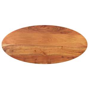Stolní deska 80 x 40 x 3,8 cm oválná masivní akáciové dřevo - obrázek 1