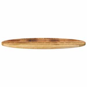 Stolní deska 100x40x2,5 cm oválná masivní mangovníkové dřevo - obrázek 3