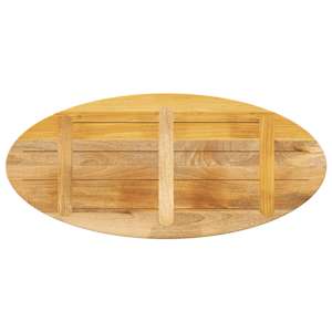 Stolní deska 120x50x2,5 cm oválná masivní mangovníkové dřevo - obrázek 5