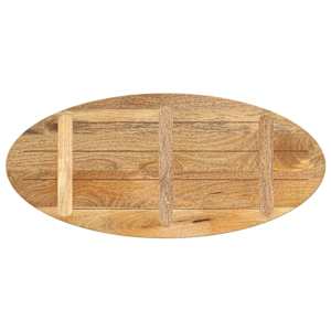 Stolní deska 140x50x2,5 cm oválná masivní mangovníkové dřevo - obrázek 5