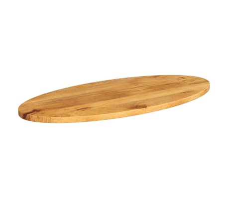 vidaXL Table Top Oak Solid Mango Wood 43.3 x 19.7 in Table Top Oval