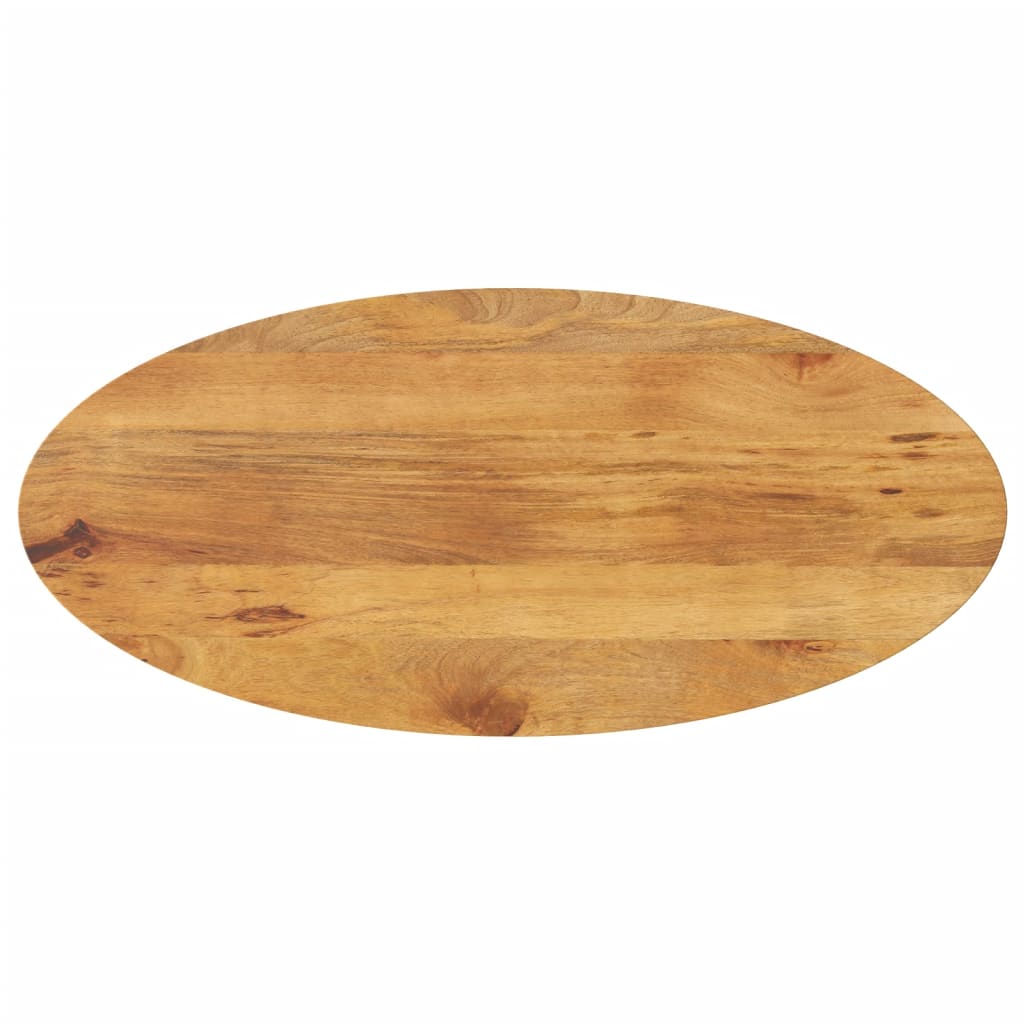 Tischplatte 80x40x3,8 cm Oval Massivholz Mango