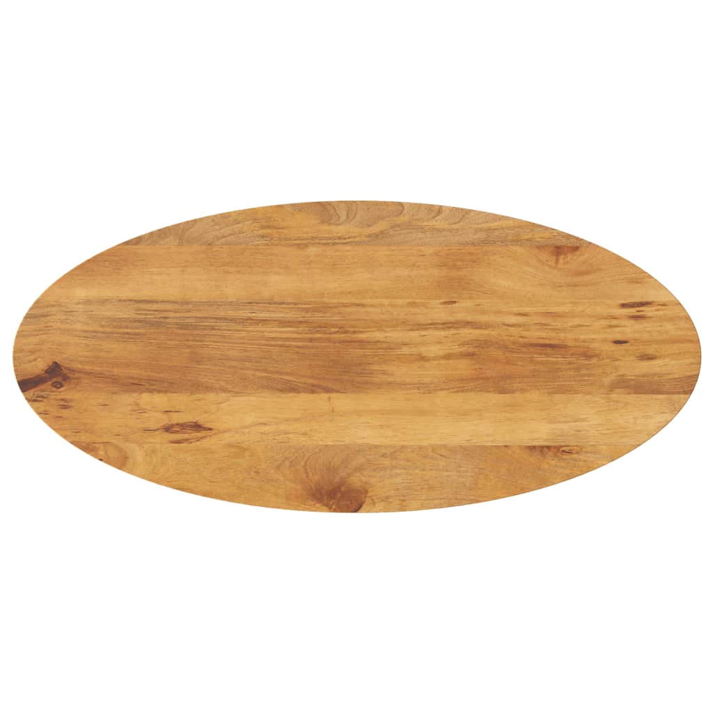 Tischplatte 90x40x3,8 cm Oval Massivholz Mango