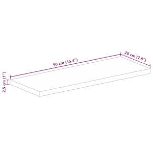 Stolní deska 90x20x2,5 cm obdélníková masivní akáciové dřevo - obrázek 8
