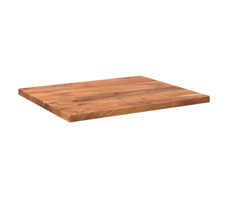 vidaXL Table Top 60x50x2.5 cm Rectangular Solid Wood Acacia