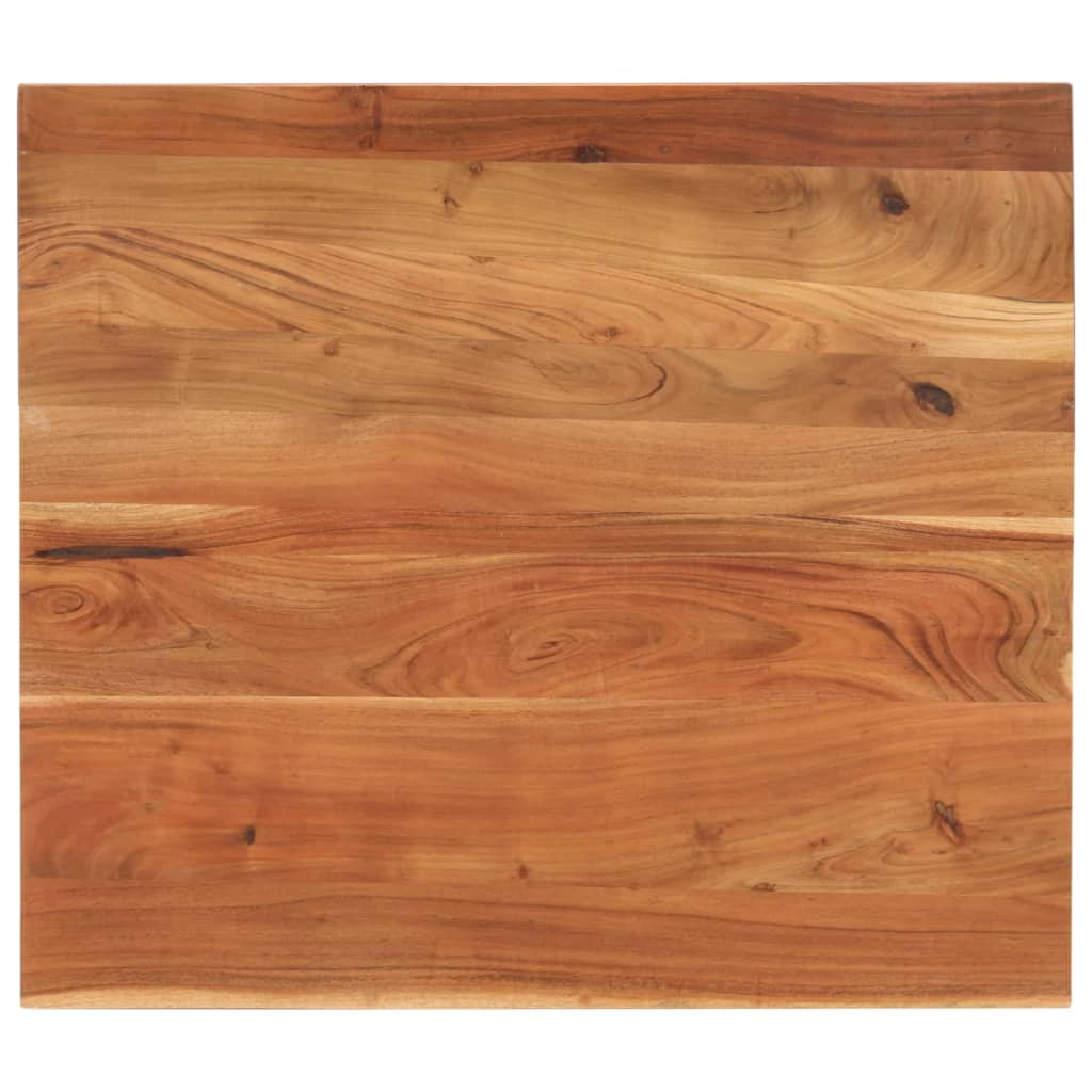 vidaXL Tischplatte 100x80x2,5 cm Rechteckig Massivholz Akazie